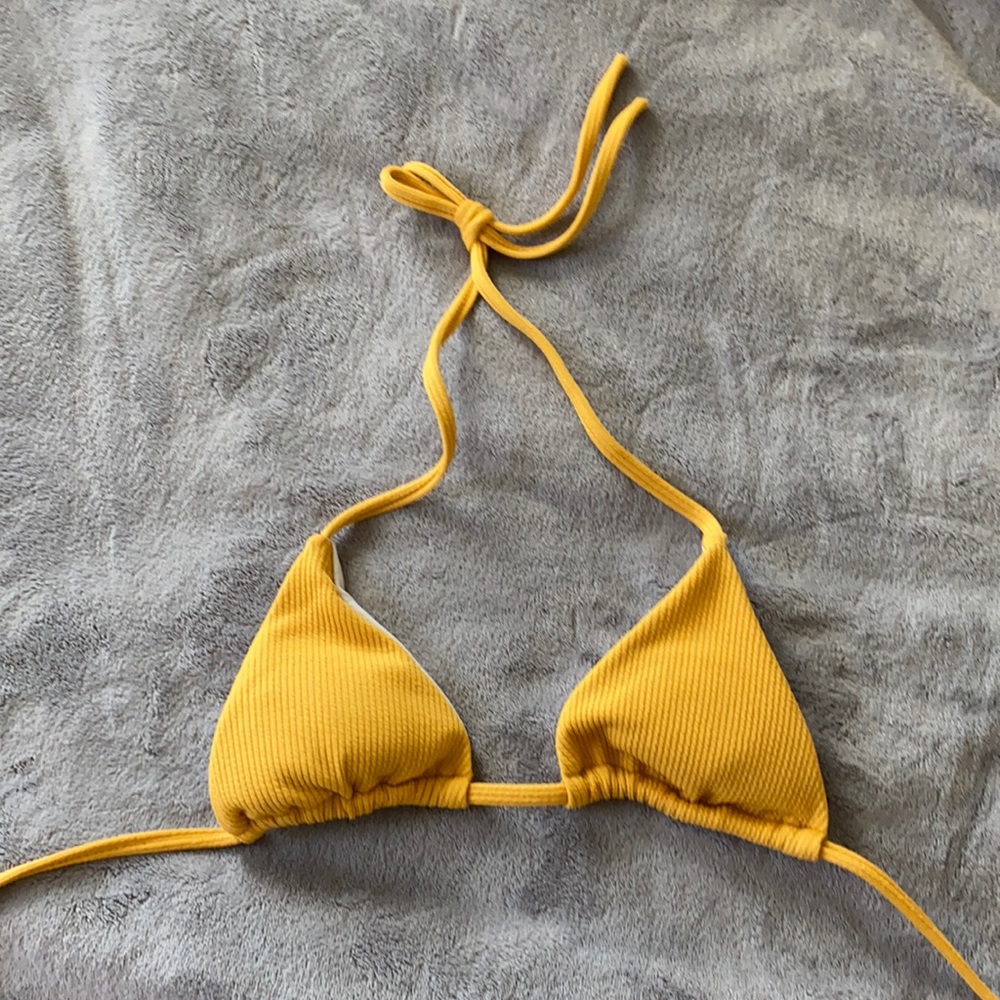 Yellow bikini top